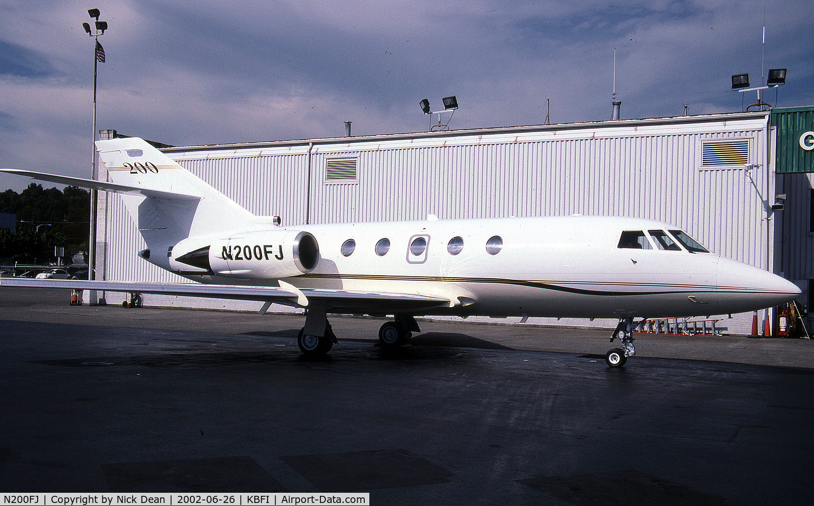 N200FJ, 1984 Dassault Falcon 200 (20H) C/N 494, KBFI