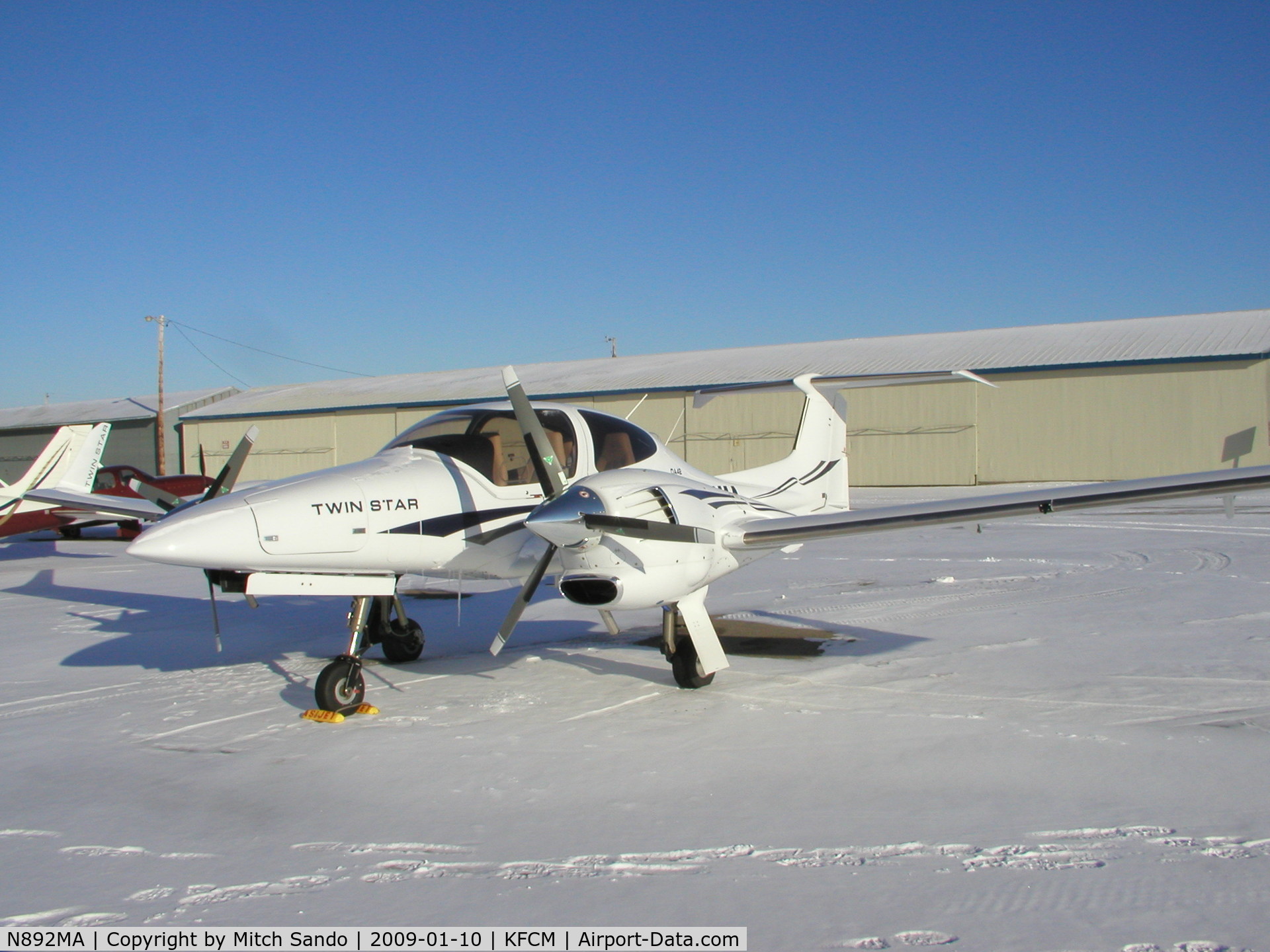 N892MA, 2008 Diamond DA-42 Twin Star C/N 42.AC122, Parked on the ramp at ASI.