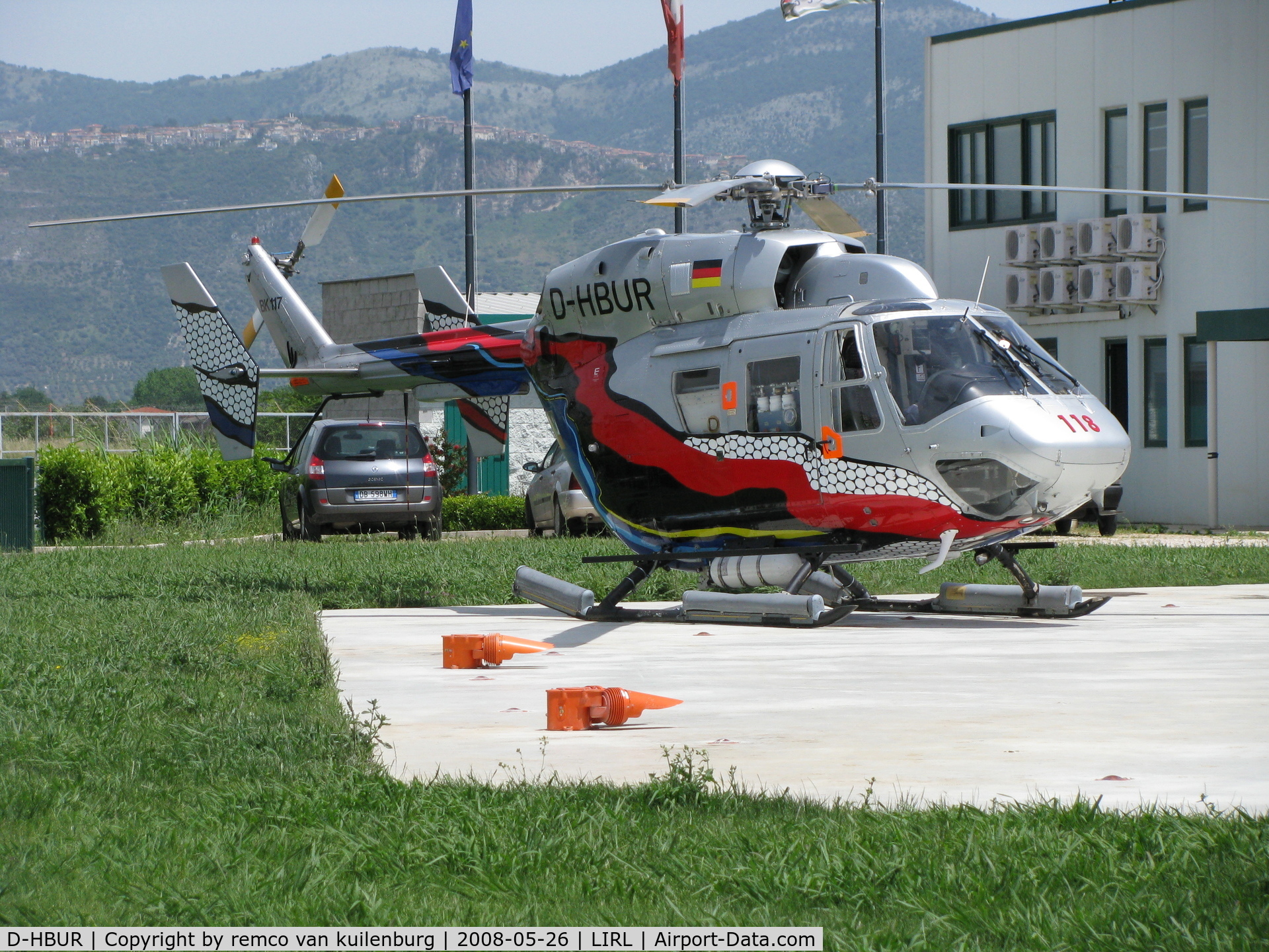 D-HBUR, 1983 Eurocopter-Kawasaki BK-117B-2 C/N 7007, on loan by Italian air ambulance