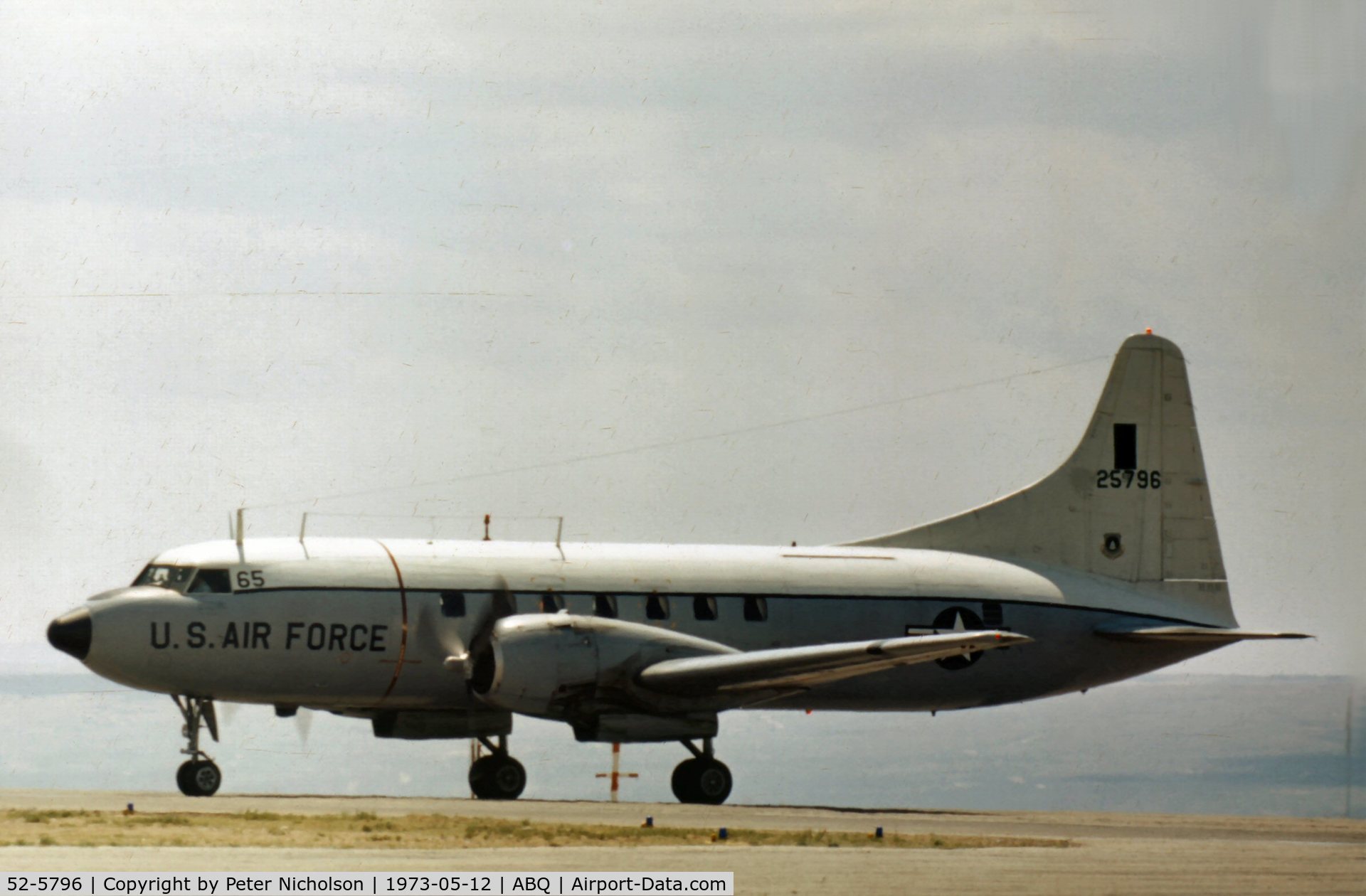 52-5796, 1952 Convair HC-131A (C-131A) Samaritan C/N 53-16, This Samaritan was later transferred to USCG as HC-131A. Later to civil registry as N3984A.