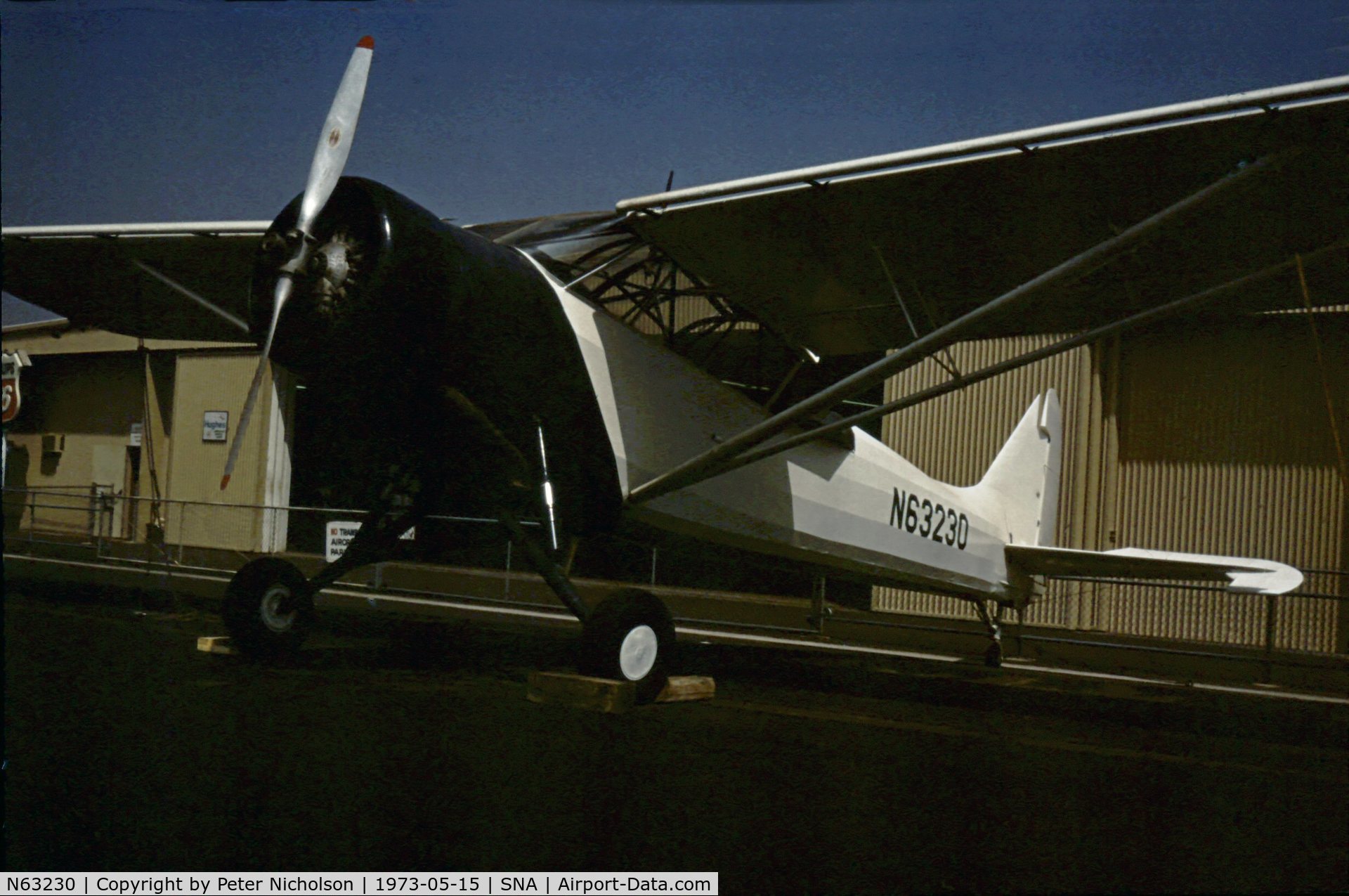 N63230, 1941 Stinson L-1 C/N 40-3102, In 1973 this Vigilant was part of the Tallmantz Collection at Orange County Airport.