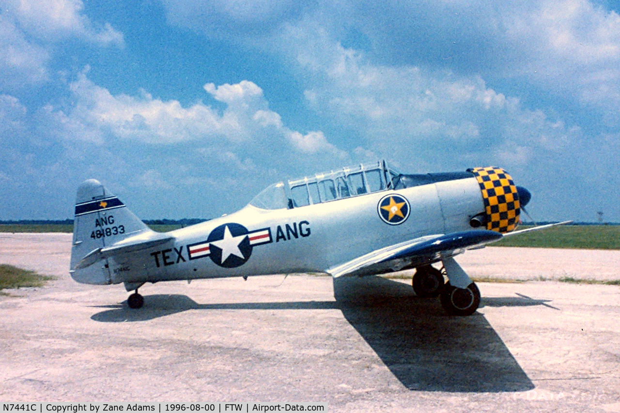N7441C, 1945 North American AT-6F Texan C/N 12142555, At Meacham Field