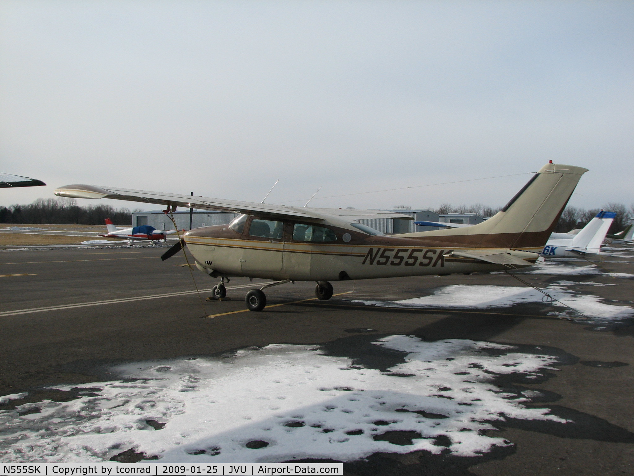 N555SK, 1982 Cessna T210N Turbo Centurion C/N 21064728, at Queen City