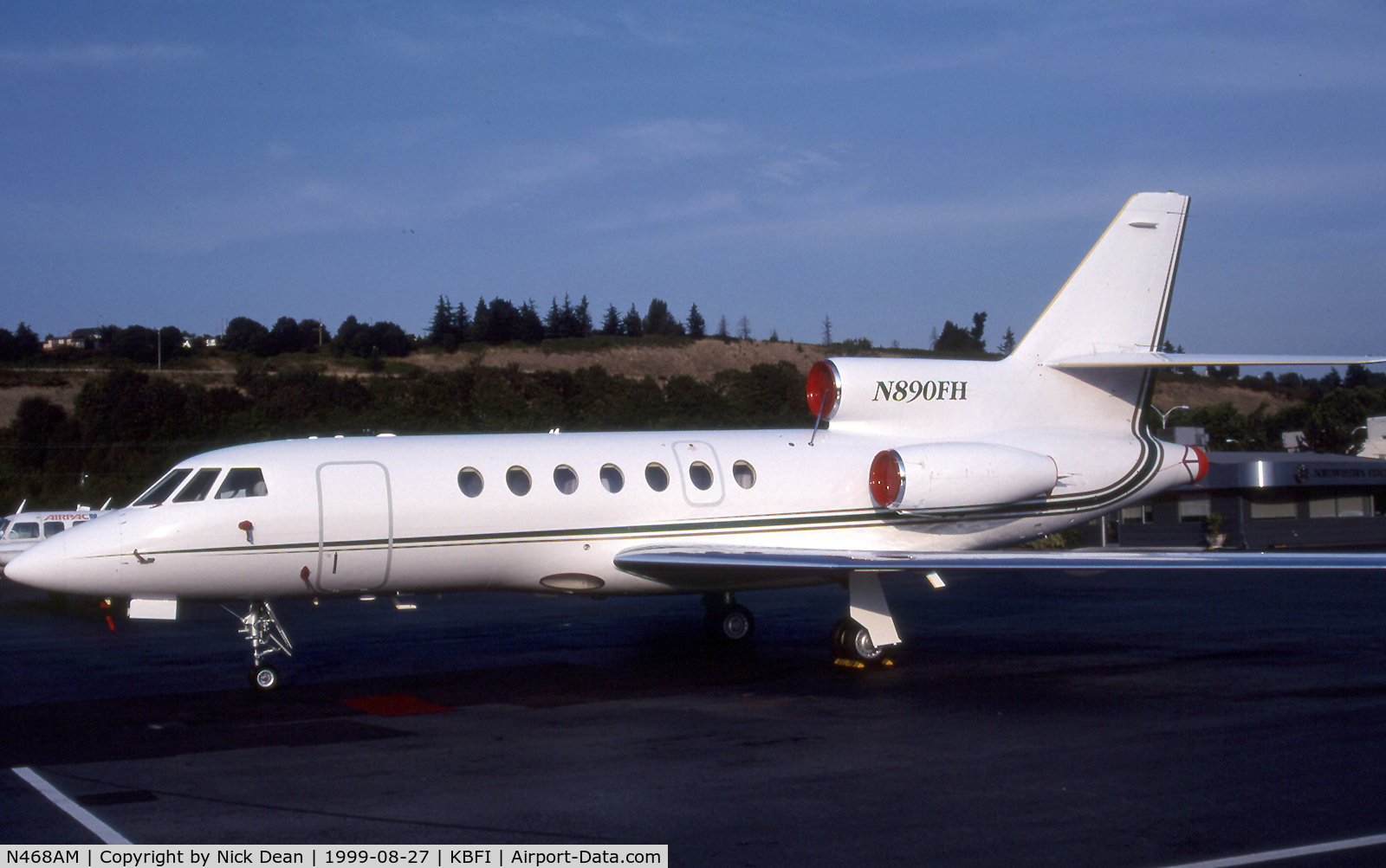 N468AM, 1981 Dassault-Breguet Falcon 50 C/N 31, Seen here as N890FH this airframe is currently registered N468AM as posted