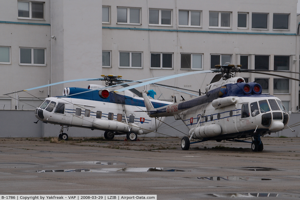 B-1786, Mil Mi-171 C/N 59489617286, Slovak Air Force Mil Mi8