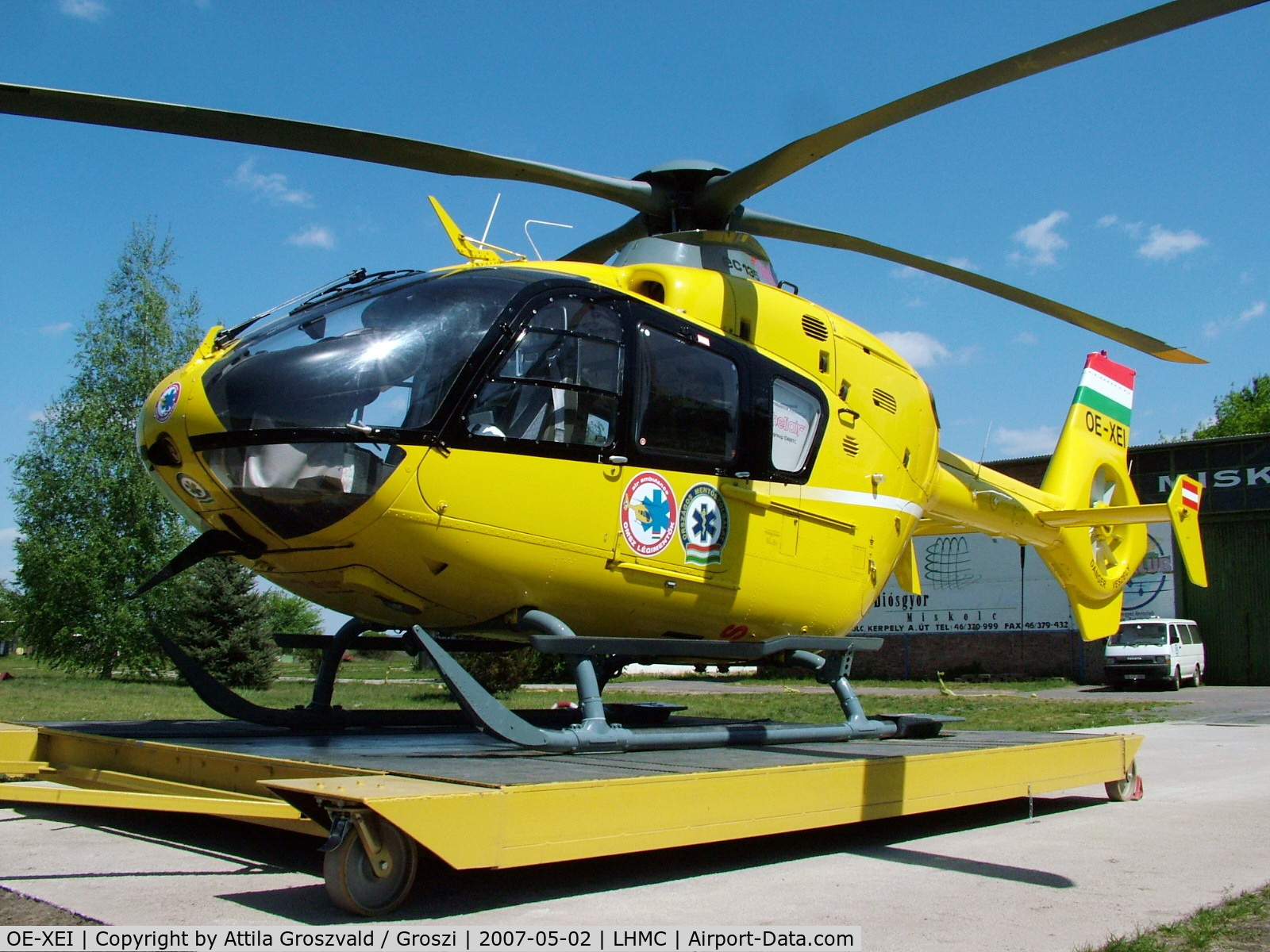 OE-XEI, 2000 Eurocopter EC-135T-2 C/N 0168, Miskolc Airport Hungary - LHMC / OMSZ-base '2007