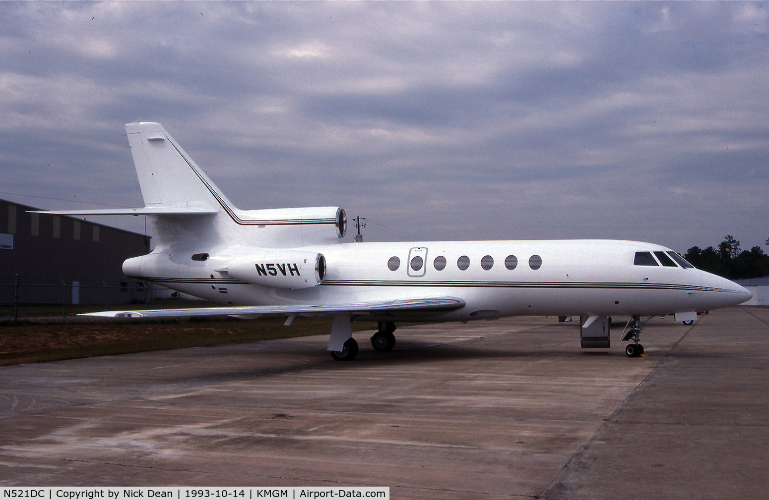 N521DC, 1986 Dassault-Breguet Falcon 50 C/N 163, Seen here as N5VF this airframe is currently registered N521DC as posted