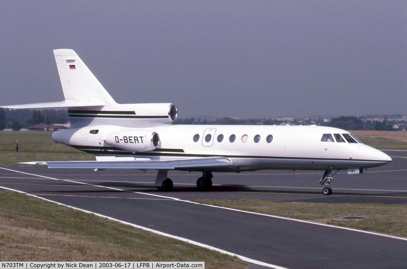N703TM, 1991 Dassault-breguet Falcon 50 C/N 218, Seen here at Le Bourget as D-BERT now carried on a 2000EX this 50 is currently registered as posted N703TM