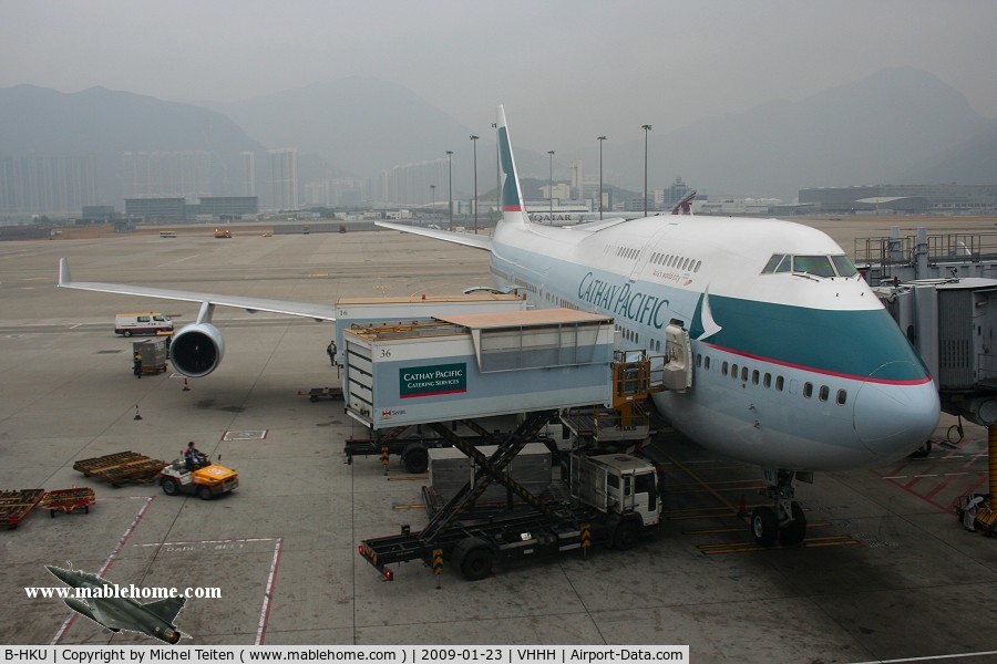 B-HKU, 1993 Boeing 747-412 C/N 27069, Cathay Pacific CX416 bound to Incheon
