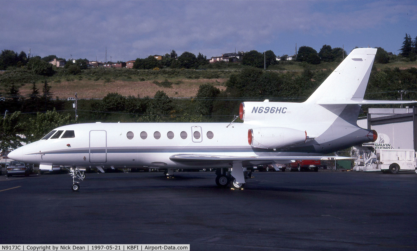N917JC, 1994 Dassault Falcon 50 C/N 250, KBFI (Seen here as N696HC this airframe is currently registered N917JC as posted)