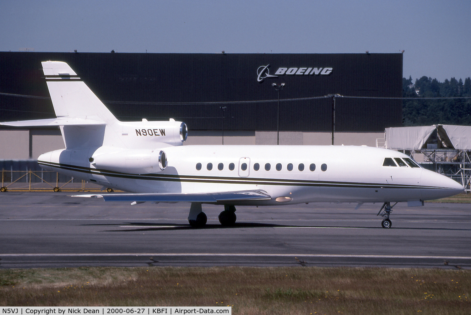 N5VJ, 1987 Dassault-Breguet Falcon (Mystere) 900 C/N 27, Seen here as N90EW this airframe is currently registered N5VJ as posted