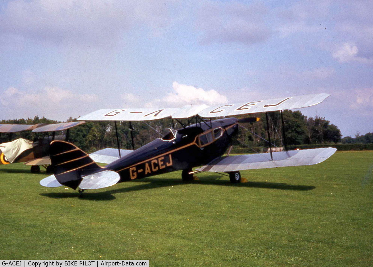 G-ACEJ, 1933 De Havilland DH.83 Fox Moth C/N 4069, TAKEN AT A SHUTTLEWORTH SHOW IN THE 80'S