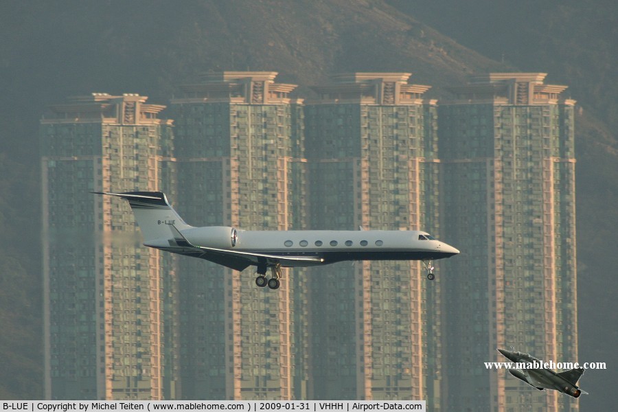 B-LUE, 2007 Gulfstream Aerospace GV-SP (G550) C/N 5147, From Hong Kong Civil Aviation Department