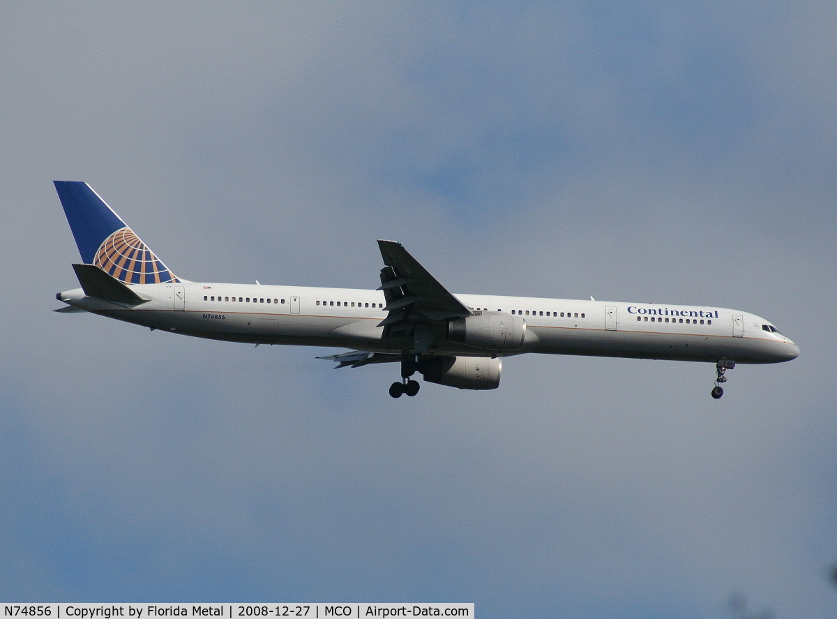 N74856, 2004 Boeing 757-324 C/N 32815, Continental 757-300