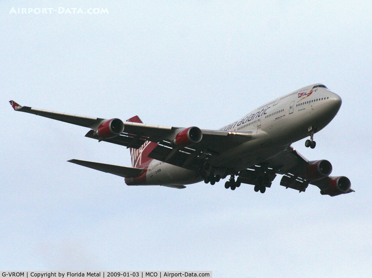G-VROM, 2001 Boeing 747-443 C/N 32339, Virgin Atlantic 747-400
