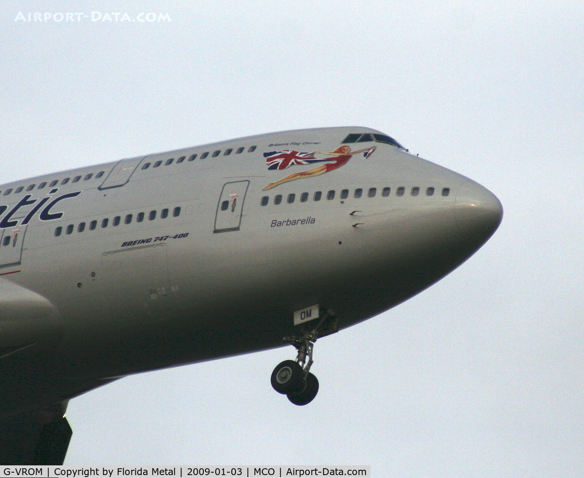 G-VROM, 2001 Boeing 747-443 C/N 32339, Virgin Atlantic 747-400
