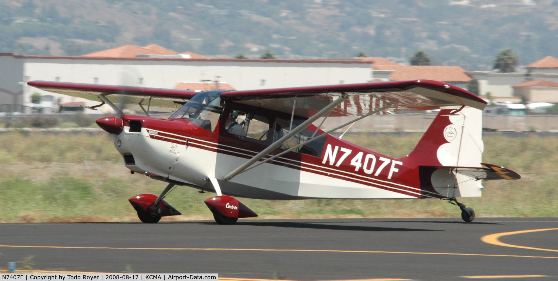 N7407F, 1999 American Champion 7GCAA Adventure Citabria C/N 416-98, Camarillo Airshow 2008