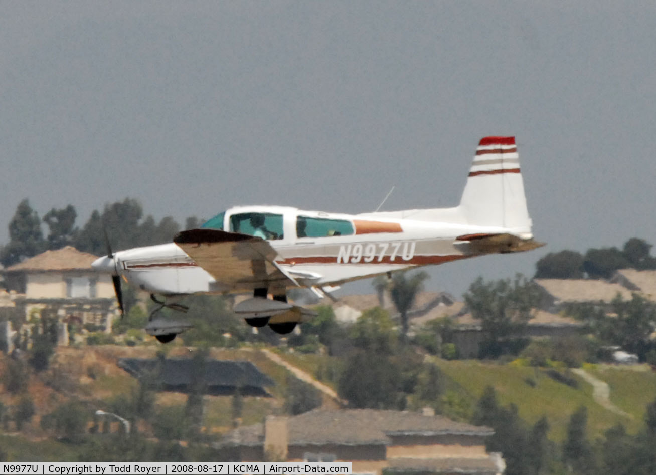 N9977U, Grumman American AA-5A Cheetah C/N AA5A0377, Camarillo Airshow 2008