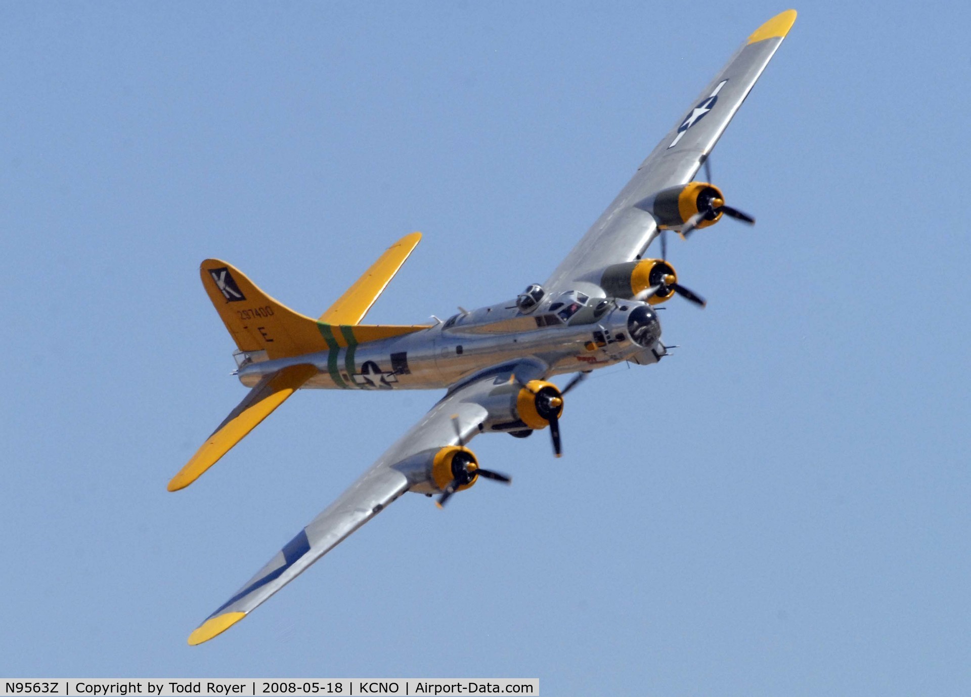 N9563Z, 1944 Boeing B-17G Flying Fortress C/N 32204, Chino Airshow 2008