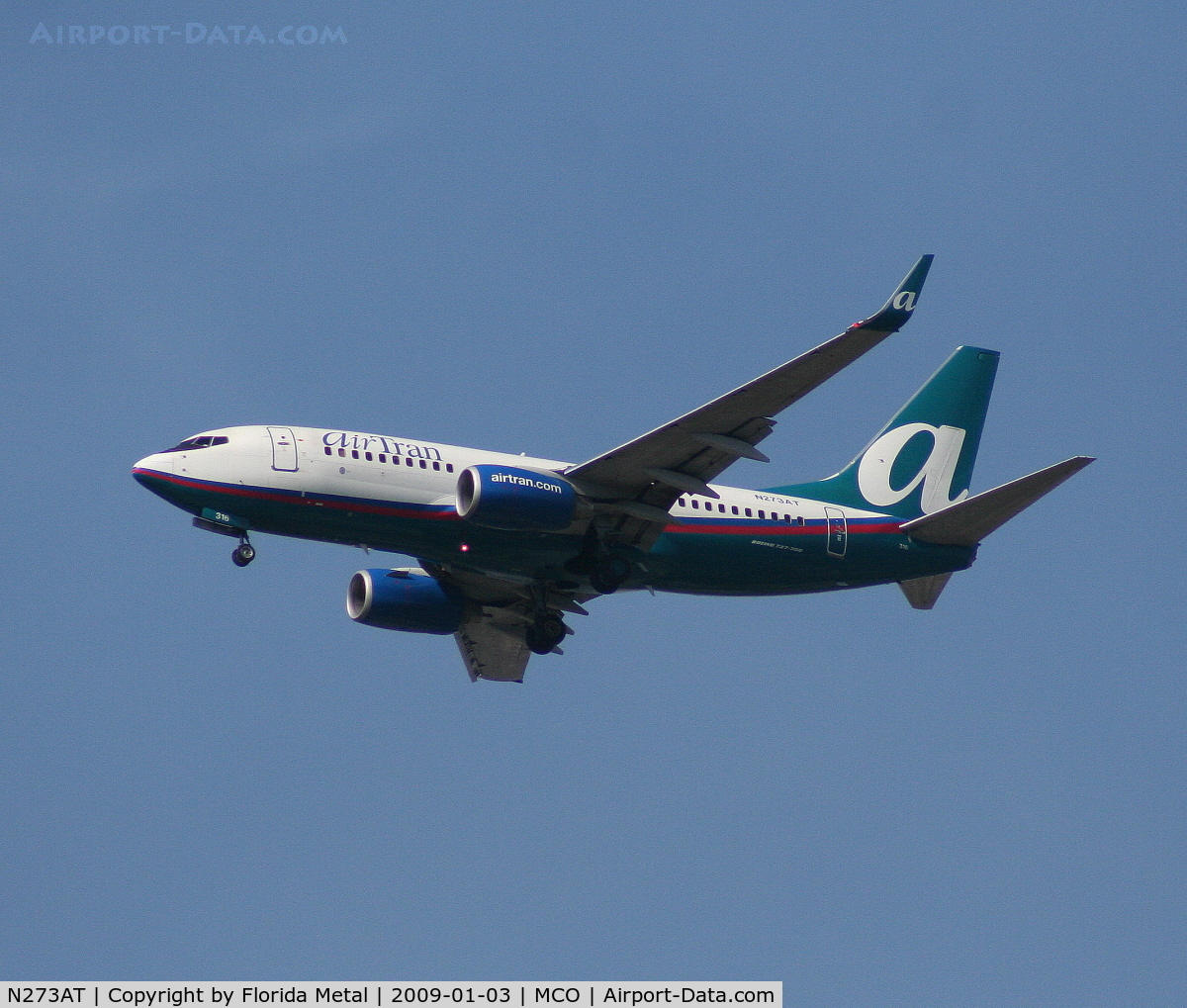 N273AT, 2005 Boeing 737-76N C/N 32662, Air Tran 737-700