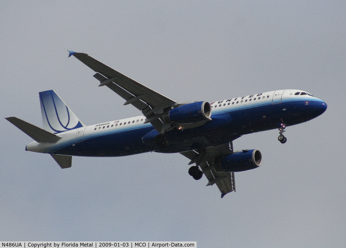 N486UA, 2001 Airbus A320-232 C/N 1620, United A320