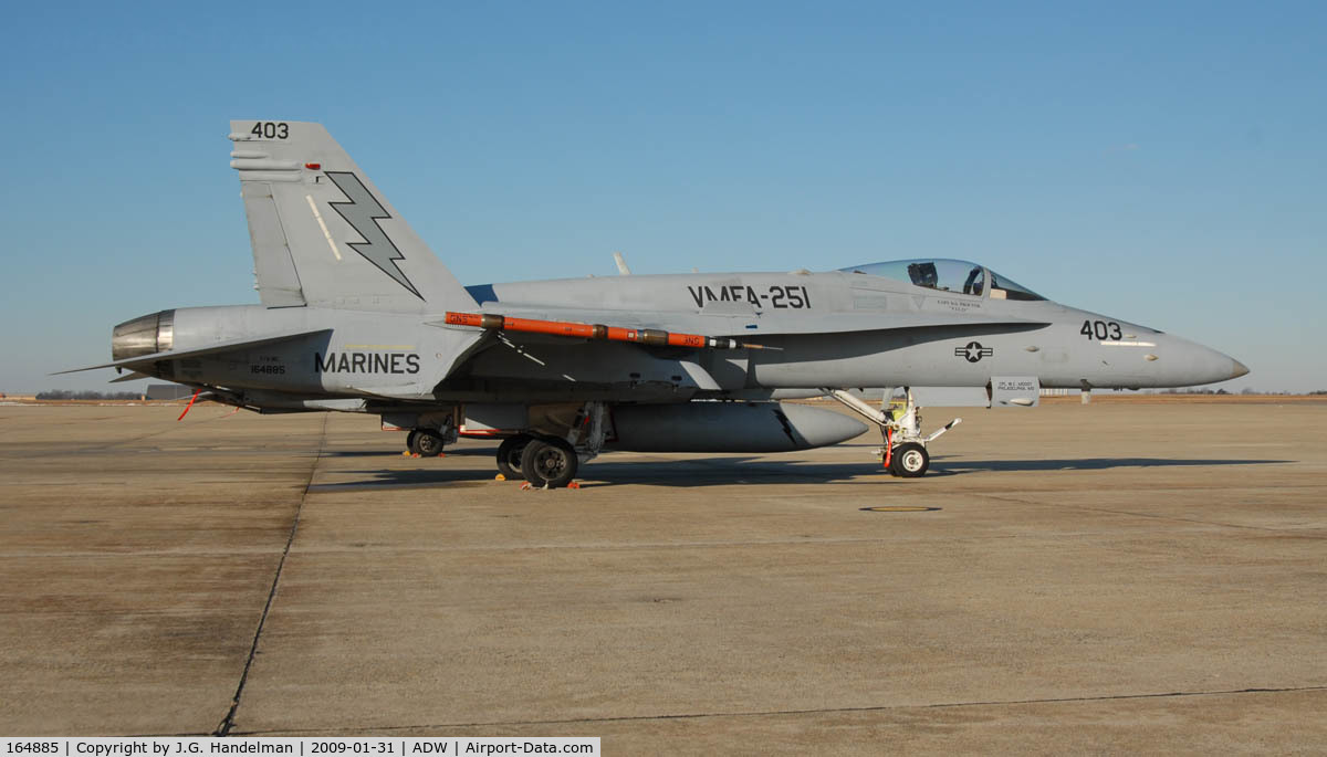 164885, McDonnell Douglas F/A-18C Hornet C/N 1217/C348, Marine Hornet at NAF Washington