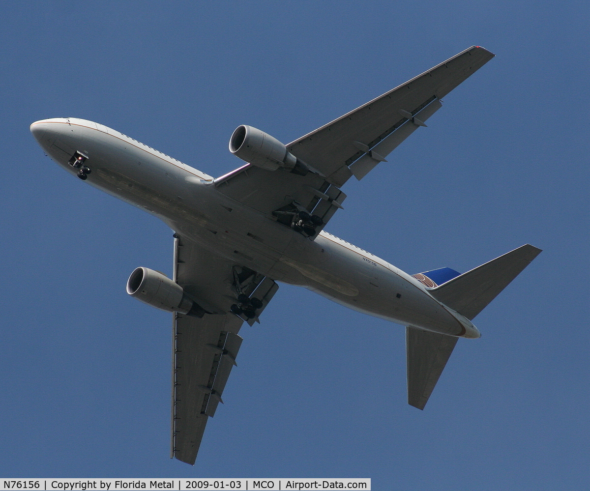 N76156, 2001 Boeing 767-224 C/N 30435, Continental 767-200