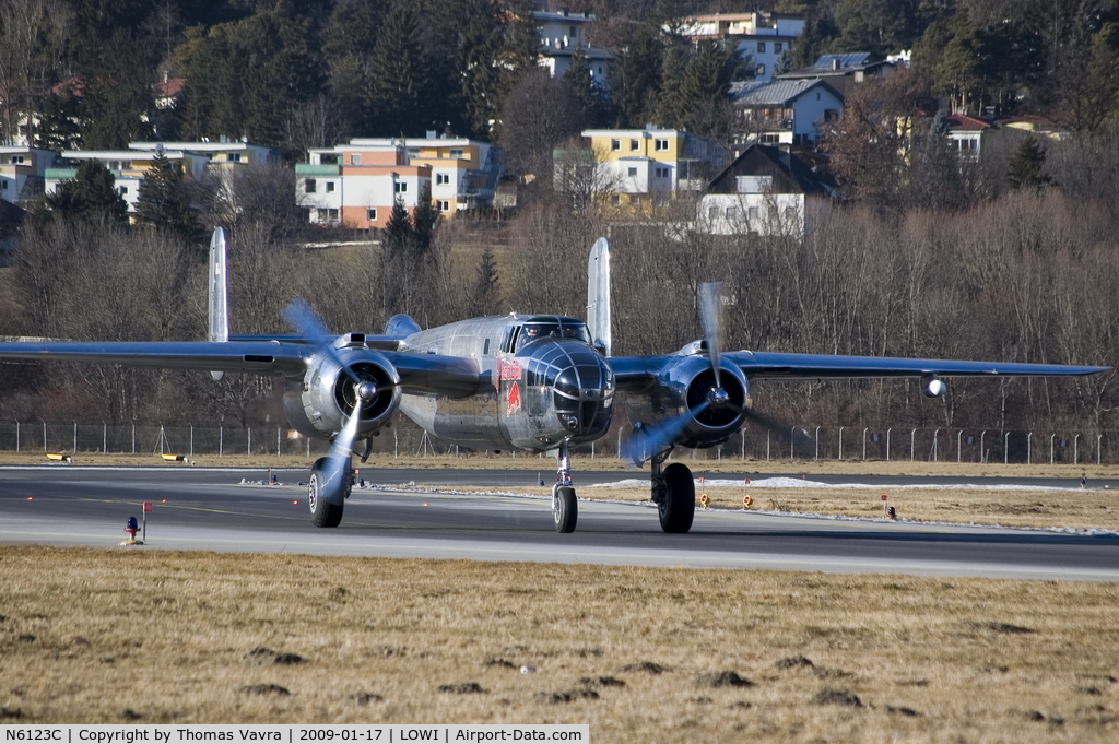 N6123C, 1945 North American B-25J-30-NC Mitchell Mitchell C/N 108-47647, Flying Bulls North American B-25J Mitchell