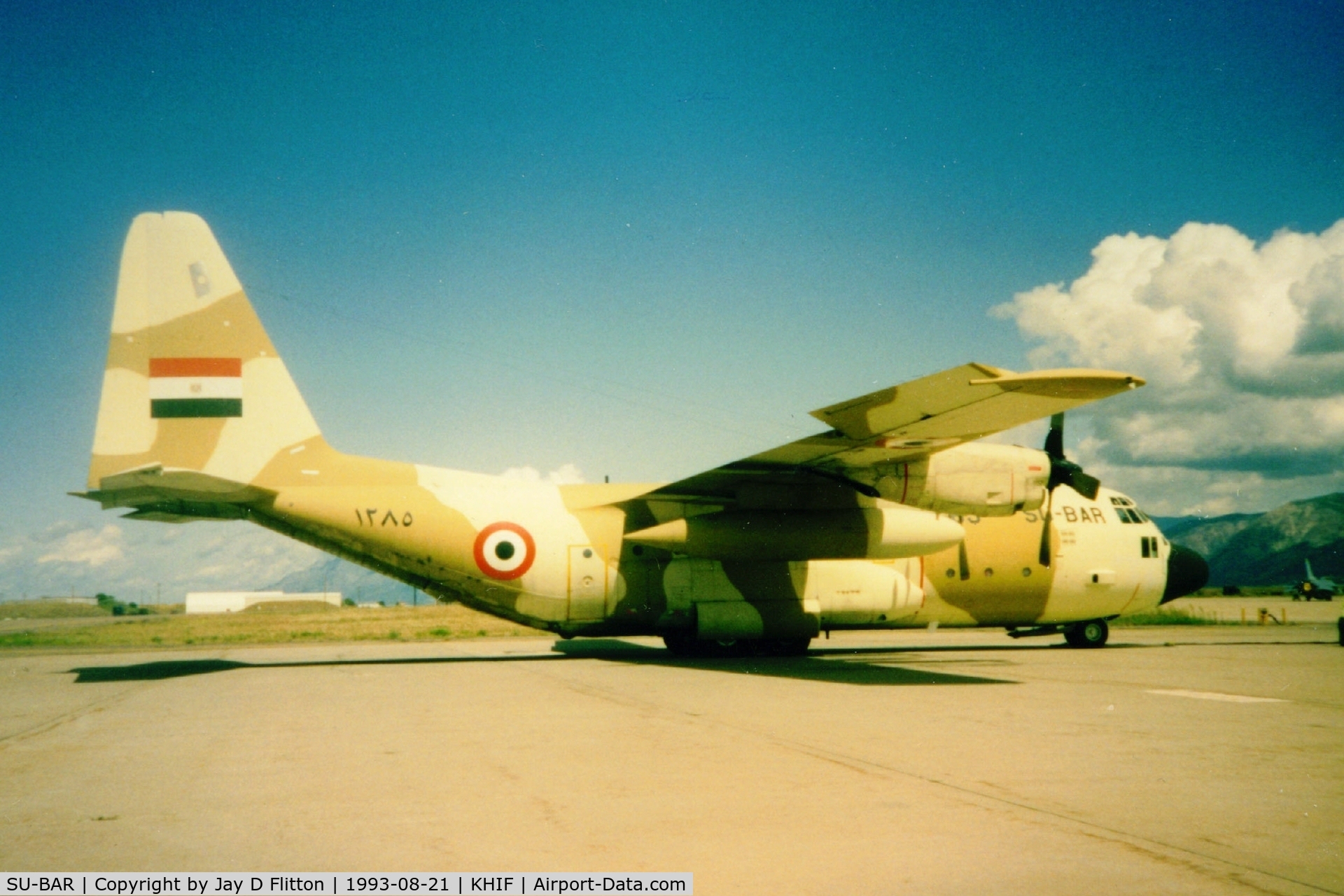 SU-BAR, 1978 Lockheed C-130H Hercules C/N 382-4807, Egyptan Air Force C-130 on a rare visit to Hill AFB.