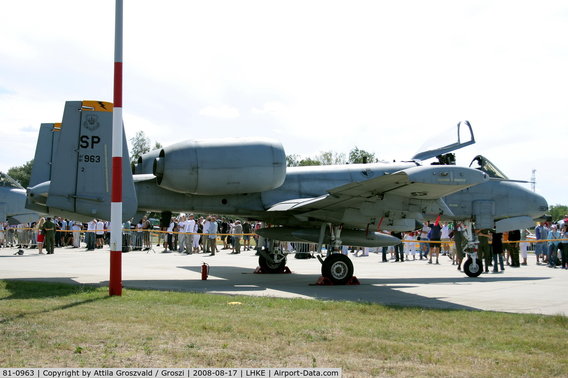 81-0963, 1981 Fairchild Republic A-10C Thunderbolt II C/N A10-0658, Kecskemét, Hungarian Air-Forces Base / LHKE / Hungary - Airshow '2008