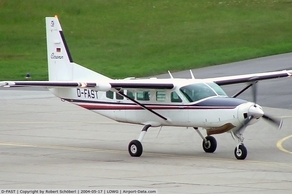 D-FAST, 1991 Cessna 208 Caravan 1 C/N 208-00207, Flight to GRZ/LOWG