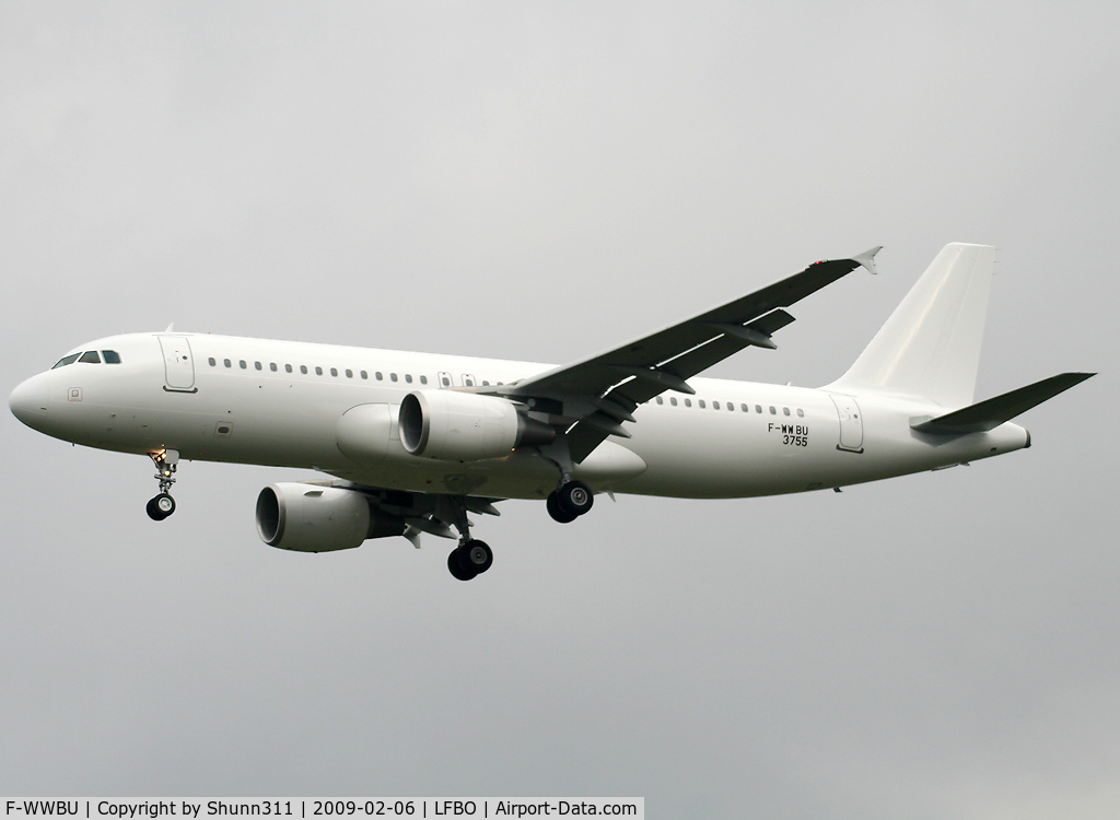 F-WWBU, 2008 Airbus A320-214 C/N 3755, C/n 3755 - To be D6-CAT