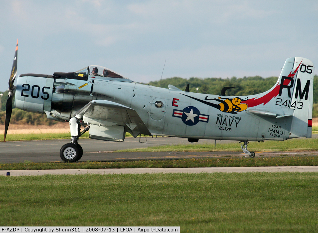 F-AZDP, Douglas AD-4N Skyraider C/N 7449, Ready to go to home after Airshow