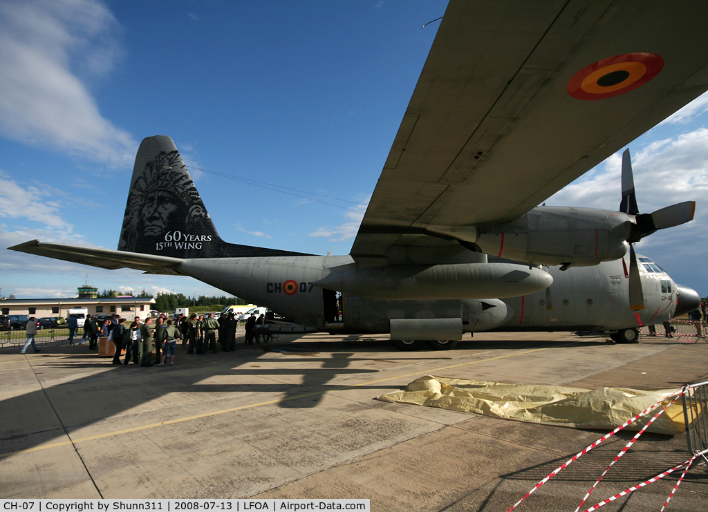 CH-07, 1971 Lockheed C-130H Hercules C/N 382-4476, Displayed during LFOA AIrshow 2008 with special c/s