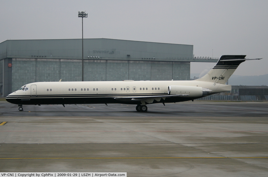 VP-CNI, 1989 McDonnell Douglas MD-87 (DC-9-87) C/N 49767, MD87