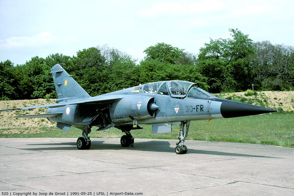 520, Dassault Mirage F.1B C/N Not found 520, In the dispersal area during the Toul open house.
