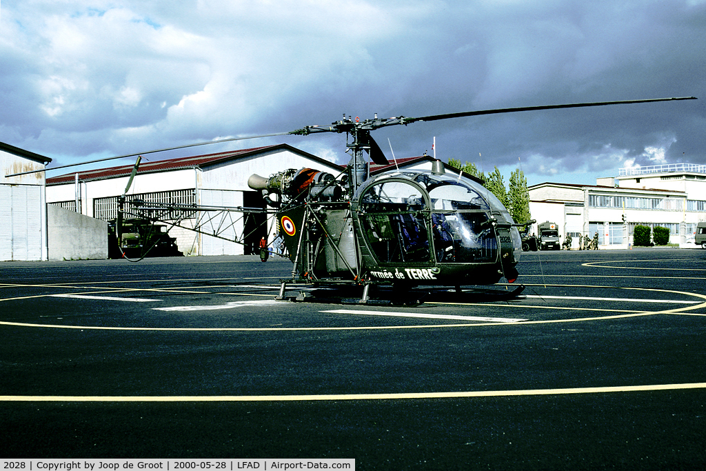 2028, Sud Aviation SA-318C Alouette II C/N 2028, This Alouette II is now preserved as gate guard at Compiègne.