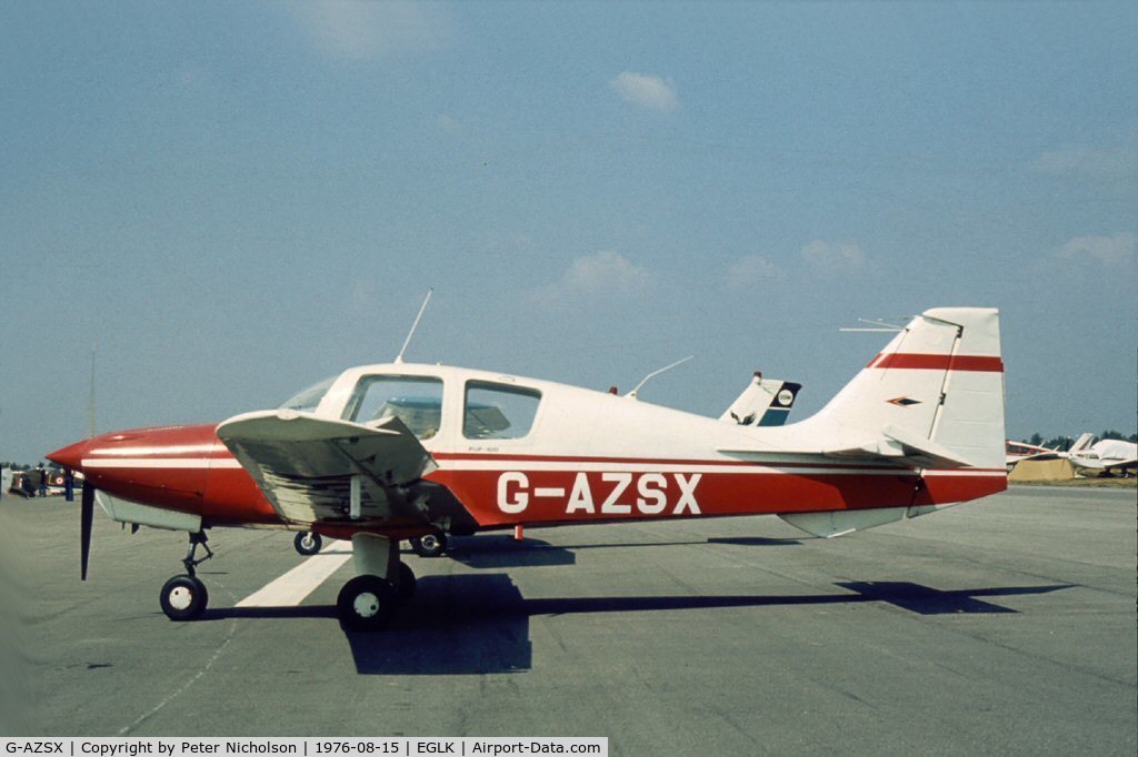G-AZSX, 1969 Beagle B-121 Pup Series 1 (Pup 100) C/N B121-141, This Pup attended the 1976 Blackbushe Fly-in.