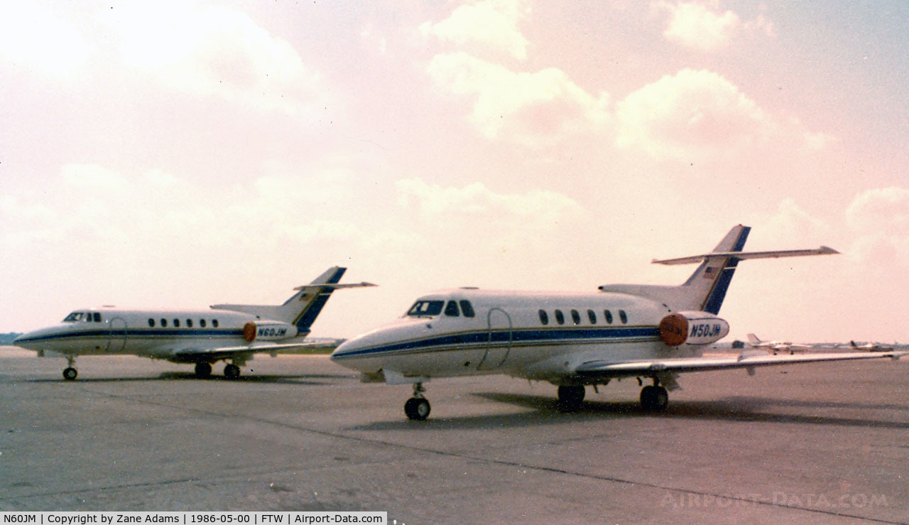 N60JM, 1978 Hawker Siddeley DH.125-1A C/N 257033, N50JM (front) and N60JM (rear) at Meacham Field