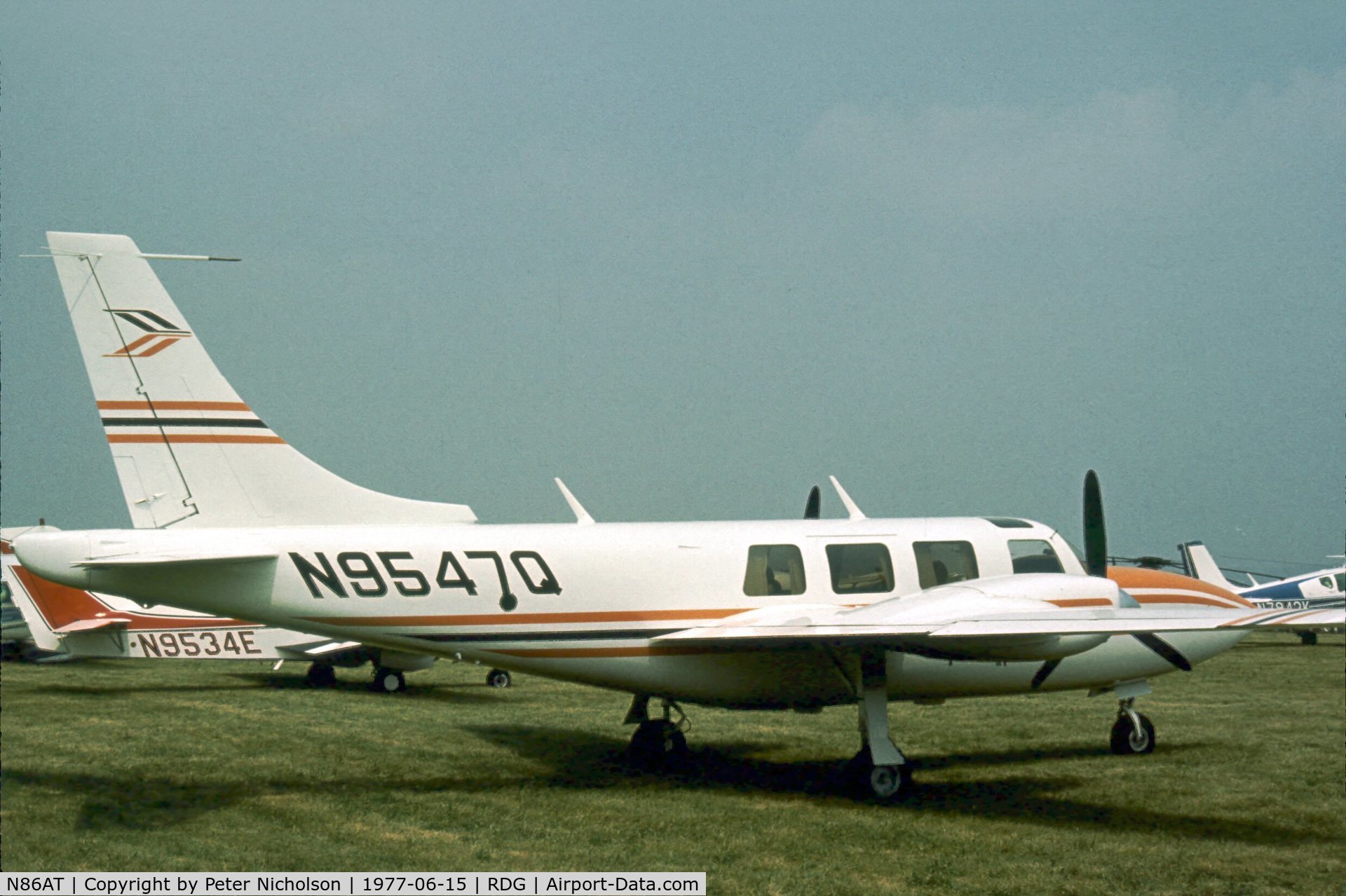 N86AT, 1976 Smith Aerostar 601P C/N 61P-0364-114, In 1977 this was known as a Ted Smith Aerostar 601P and as such was seen at the 1977 Reading Airshow.