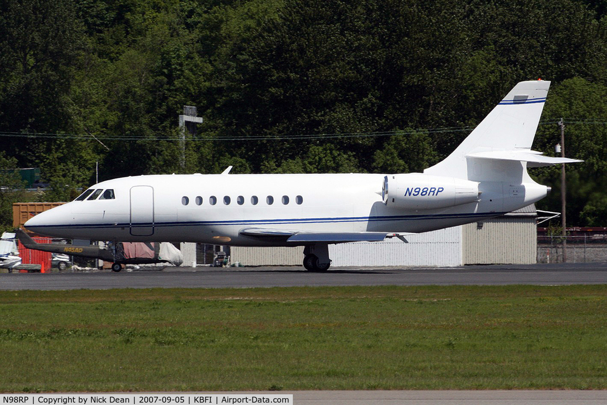 N98RP, 2002 Dassault Falcon 2000 C/N 186, KBFI