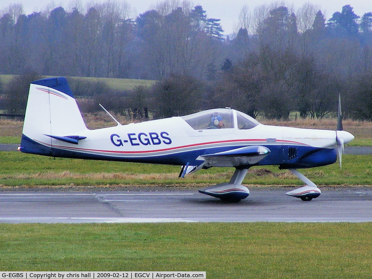 G-EGBS, 2005 Vans RV-9A C/N PFA 320-14234, back tracking up the R/W after landing