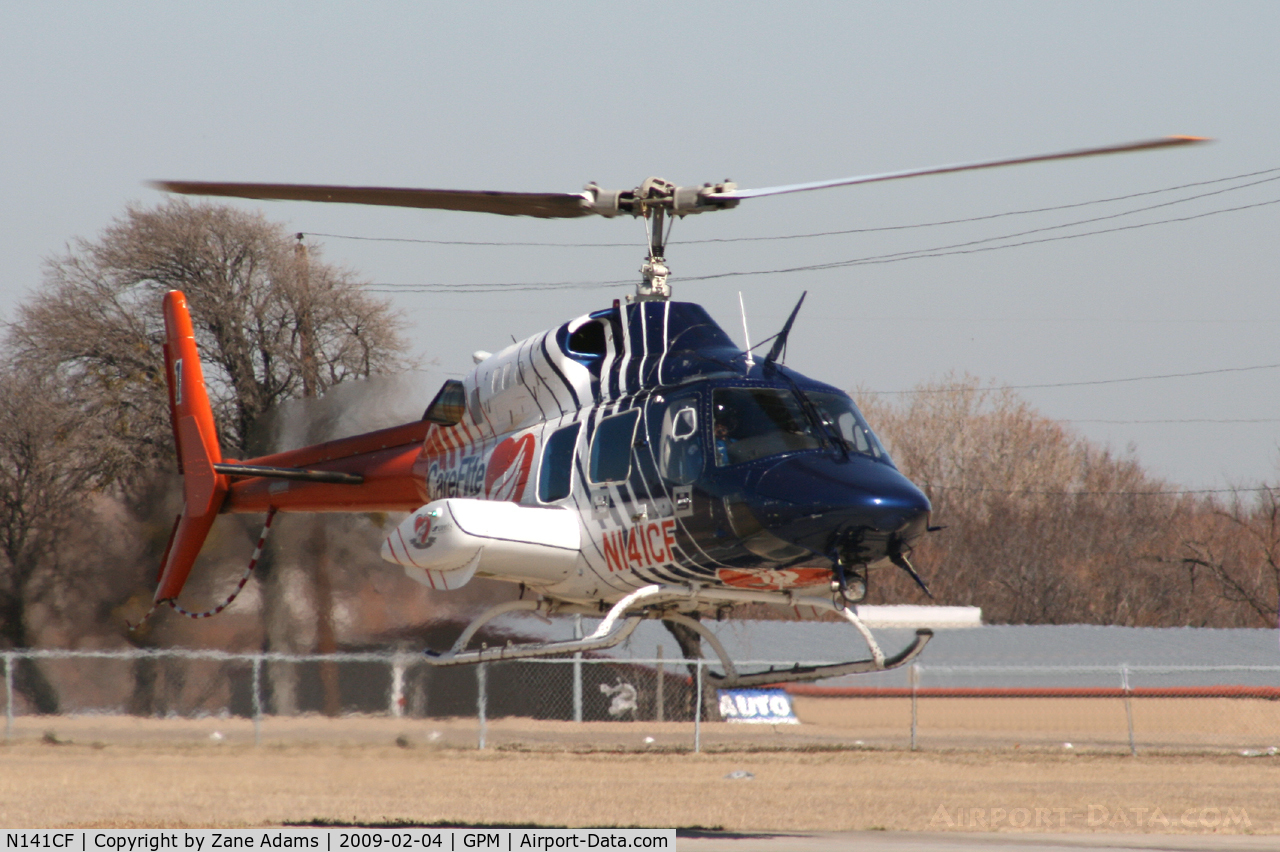 N141CF, 1984 Bell 222U C/N 47524, Careflite at Grand Prairie Municipal