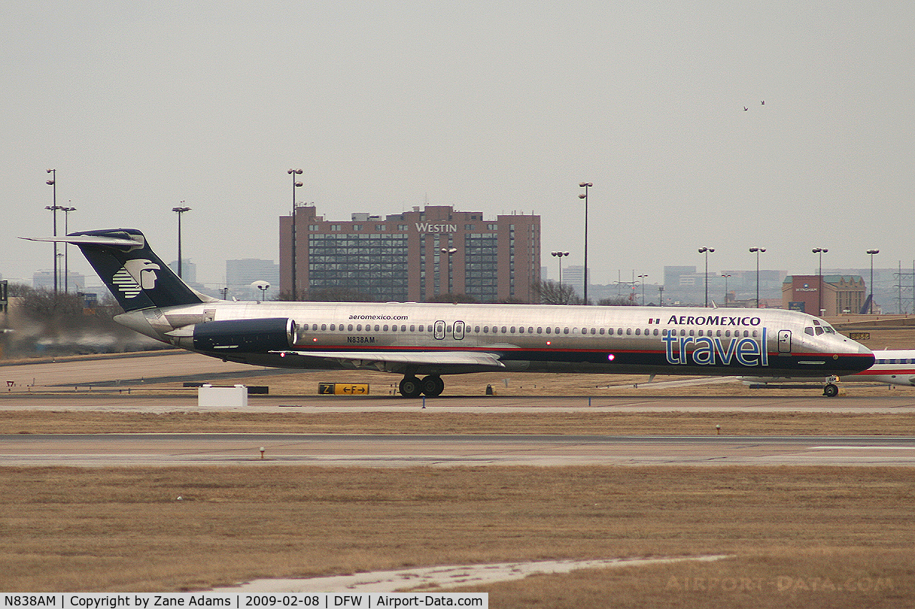 N838AM, 1986 McDonnell Douglas MD-83 (DC-9-83) C/N 49397, Aero Mexico MD-80 at DFW