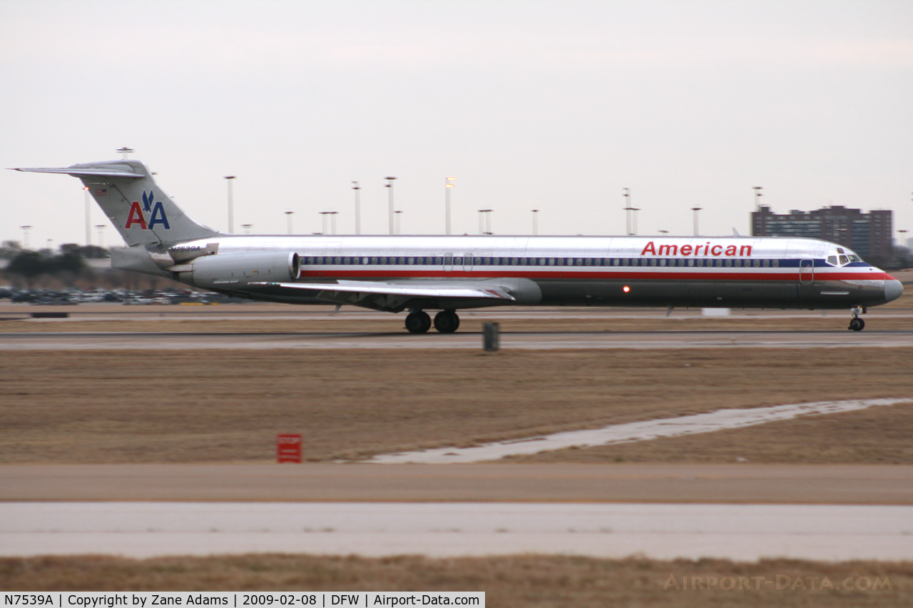 N7539A, 1990 McDonnell Douglas MD-82 (DC-9-82) C/N 49993, American Airlines MD-80 at DFW