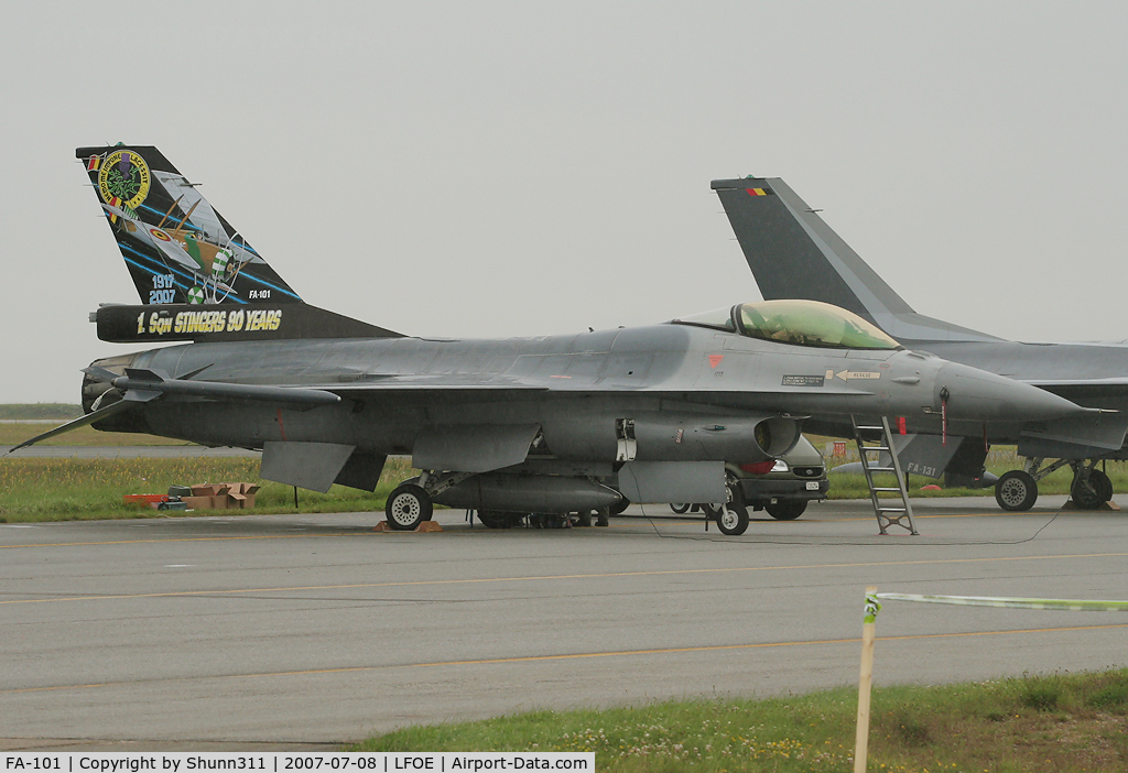 FA-101, SABCA F-16AM Fighting Falcon C/N 6H-101, Used as spare during LFOE Airshow 2007
