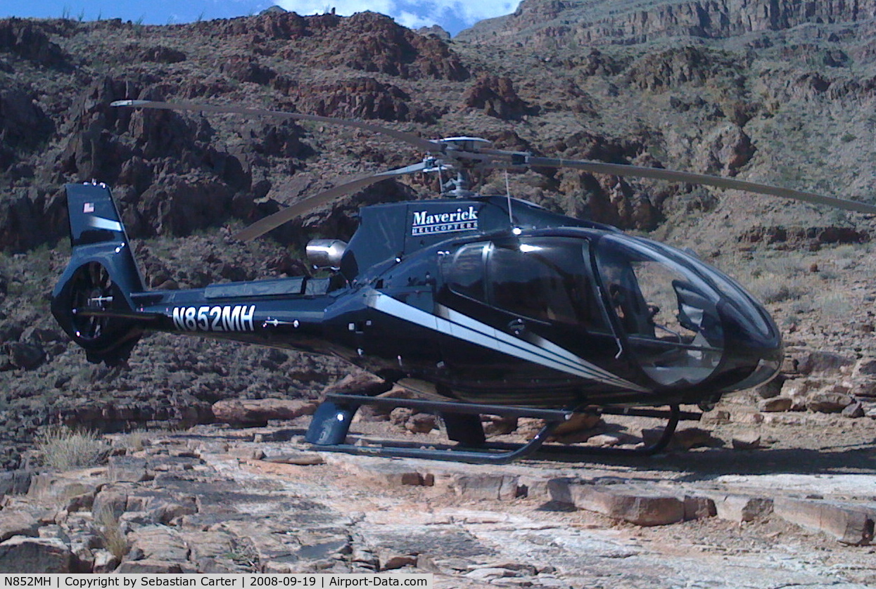 N852MH, 2007 Eurocopter EC-130B-4 (AS-350B-4) C/N 4356, At the Grand Canyon