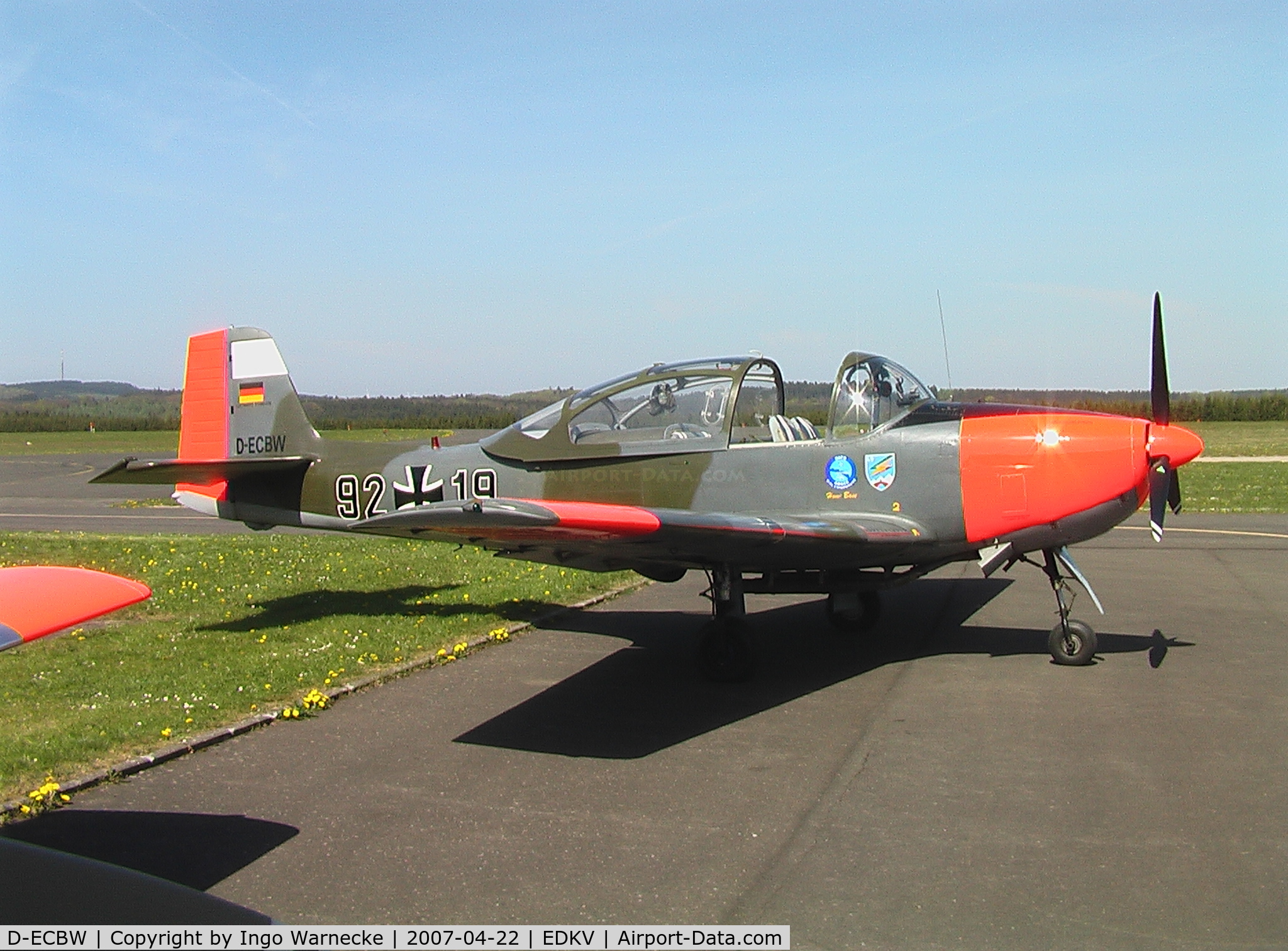 D-ECBW, 1958 Focke-Wulf FWP-149D C/N 316, Piaggio (VFW/Fokker (Focke-Wulf)) P.149D at Dahlemer Binz airfield