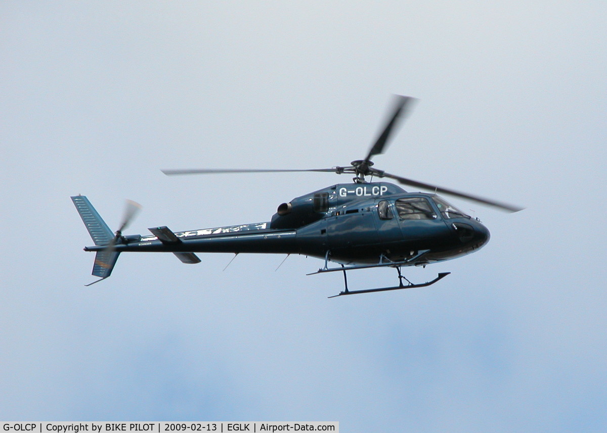 G-OLCP, 1994 Eurocopter AS-355N Ecureuil 2 C/N 5580, DEPARTING EAST BOUND