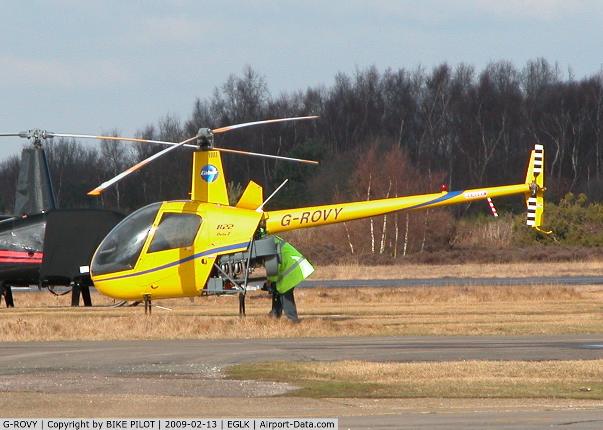 G-ROVY, 1999 Robinson R22 Beta C/N 2957, CARRIED OUT TRAINING FLIGHTS DURING AFTERNOON